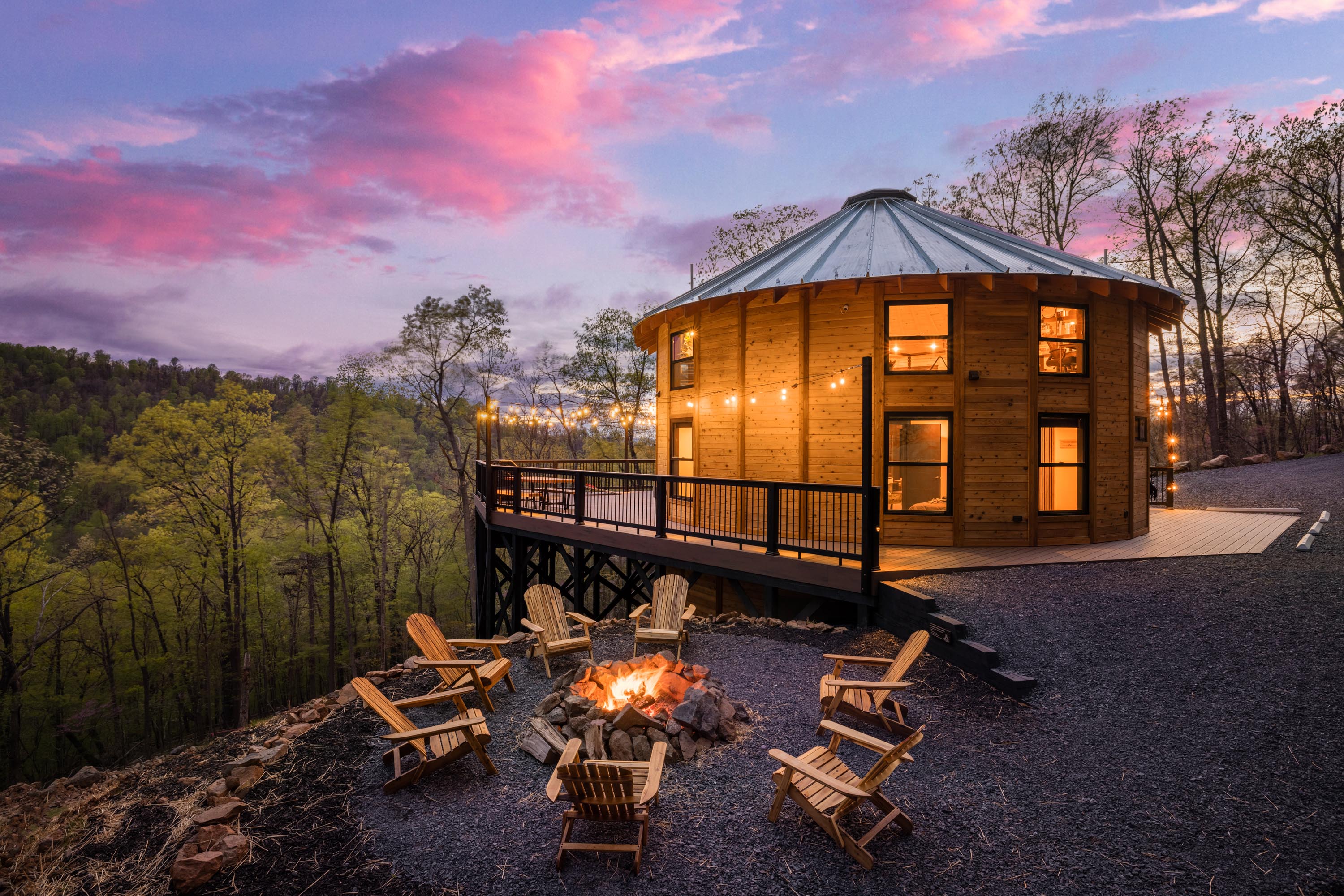 <span  class="uc_style_uc_tiles_grid_image_elementor_uc_items_attribute_title" style="color:#ffffff;">Exterior Photo, Yurt, Firepit, Lounge Chairs, Blue Ridge Mountain View - Skyline Yurt</span>