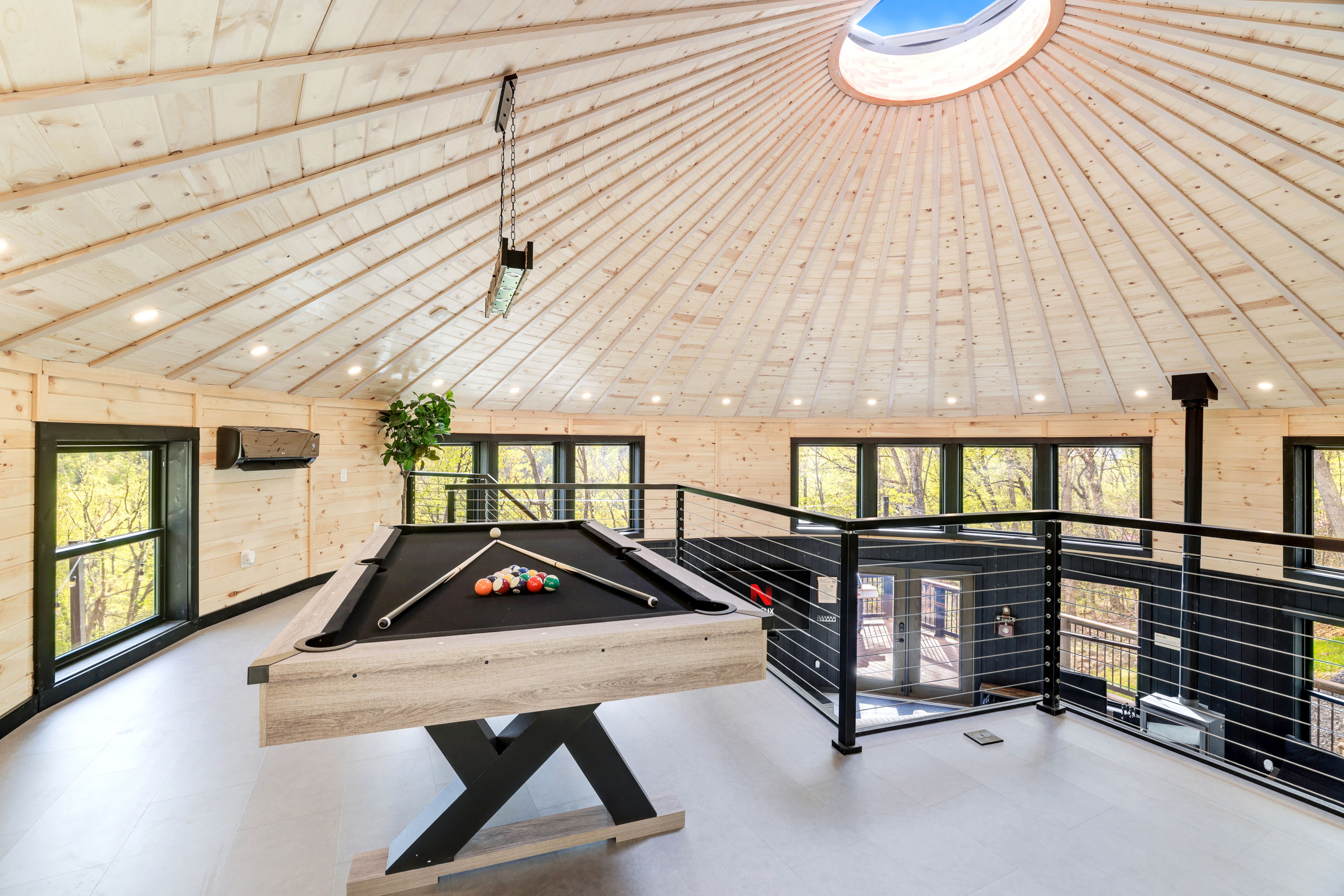 <span  class="uc_style_uc_tiles_grid_image_elementor_uc_items_attribute_title" style="color:#ffffff;">Full-Size Pool Table in Loft - Skyline Yurt</span>